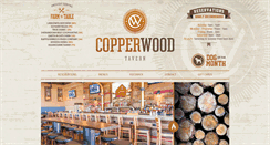 Desktop Screenshot of copperwoodtavern.com